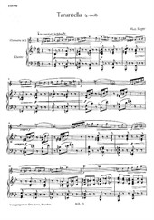 Tarantella (for clarinet and piano)