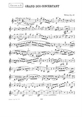 Grand duo concertant (for clarinet and piano) - Clarinet part