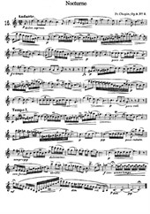 Nocturne (for clarinet and piano)