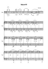 Elegia for trombone and piano 6 hands