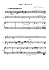 La fille aux cheveux de Lin - for flute, violin and piano