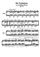 Six Variations in D major