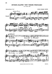 Hymen haste! Thy torch prepare! (for voice and piano)