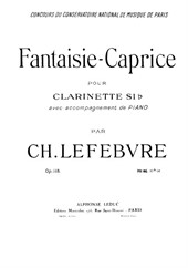 Fantaisie Caprice (for clarinet and piano)