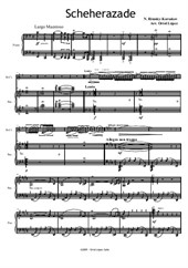 Scheherazade (Arrangement for clarinet in Bb and piano)