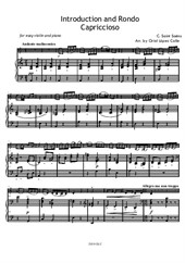 Introduction and Rondo Capriccioso (easy piano and violin)