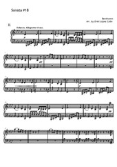 Sonata No.18, 2nd movement (easy piano)