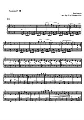 Sonata No.18, 3rd movement (easy piano)