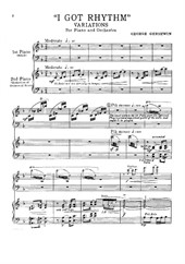 I got rythm. Variations for two pianos