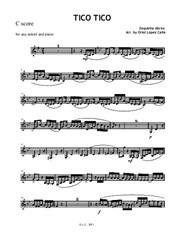 Tico-tico (piano & soloist) – Solo part (C, Bb, Eb score)