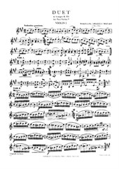 Sonata in A major (Alla Turca) arranged for two violins