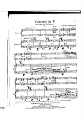 Gershwin's Piano concerto (arrangement for two pianos)