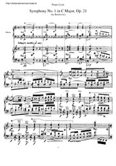 Symphony No.1 in C major (arranged for piano)