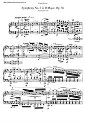 Symphony No.2 (arranged for piano)