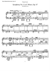 Symphony No.5 (arranged for piano)