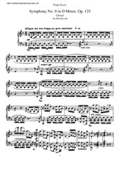 Symphony No.9 (arranged for piano)