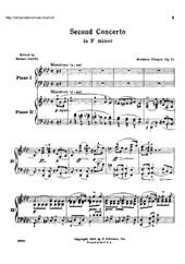 Piano Concerto No.2 for 2 pianos