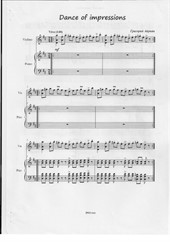 Dance of impressions (piano, violin)