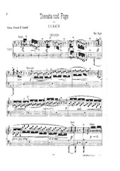 Toccata and fugue (for piano 4 hands)