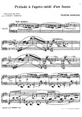 Prélude à l'après-midi d'un faune (for piano)