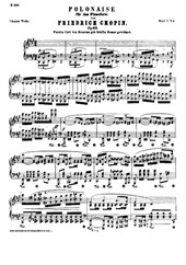Polonaise in F-sharp minor