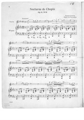 Nocturne in E flat major (for piano and violin)