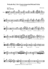 Prelude No.1 for unaccompanied muted viola