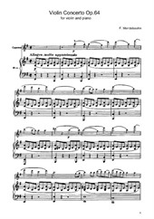 Violin concerto (for piano and violin)