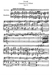 Violin concerto in A minor (for piano and violin)