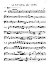 Il carnevale di Venezia (for violin and piano)