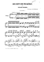 Ride of the Valkyries for 2 pianos (Piano 1)