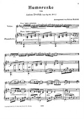 Humoresque (for violin and piano)