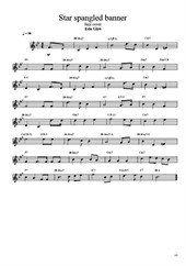 Star Spangled Banner (USA anthem) - solo & chords