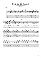Ode to joy - Arrangement for guitar